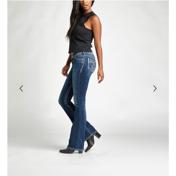 Silver Bootcut Jeans 👖 - Picture 3 of 11